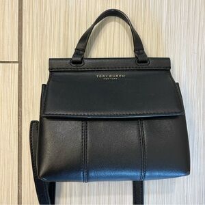 Tory Burch Block-T Mini Leather Satchel